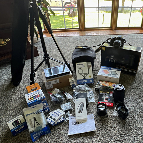 Nikon d3500 dslr camera bundle - d3500,